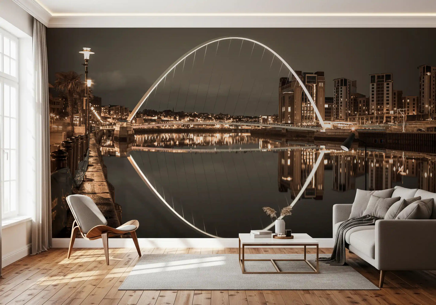 Archway of Light & Reflection Wall Mural