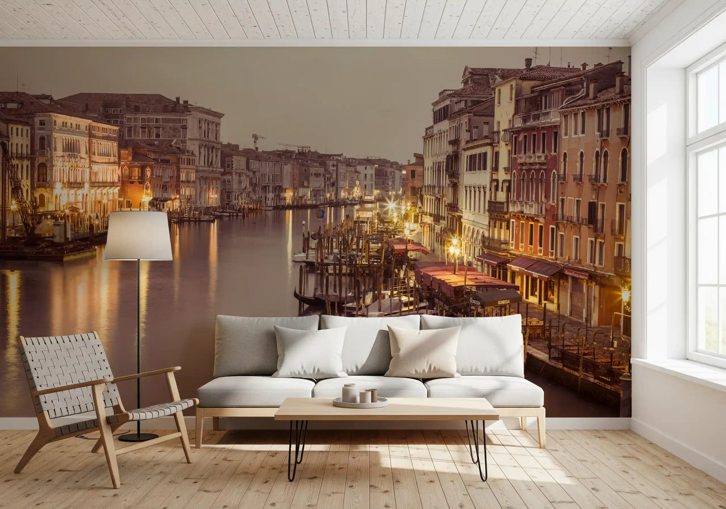Venetian Grand Canal Glow Wall Mural