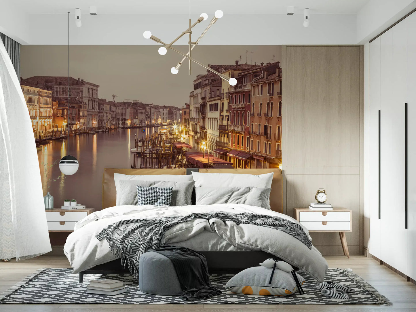 Venetian Grand Canal Glow Wall Mural