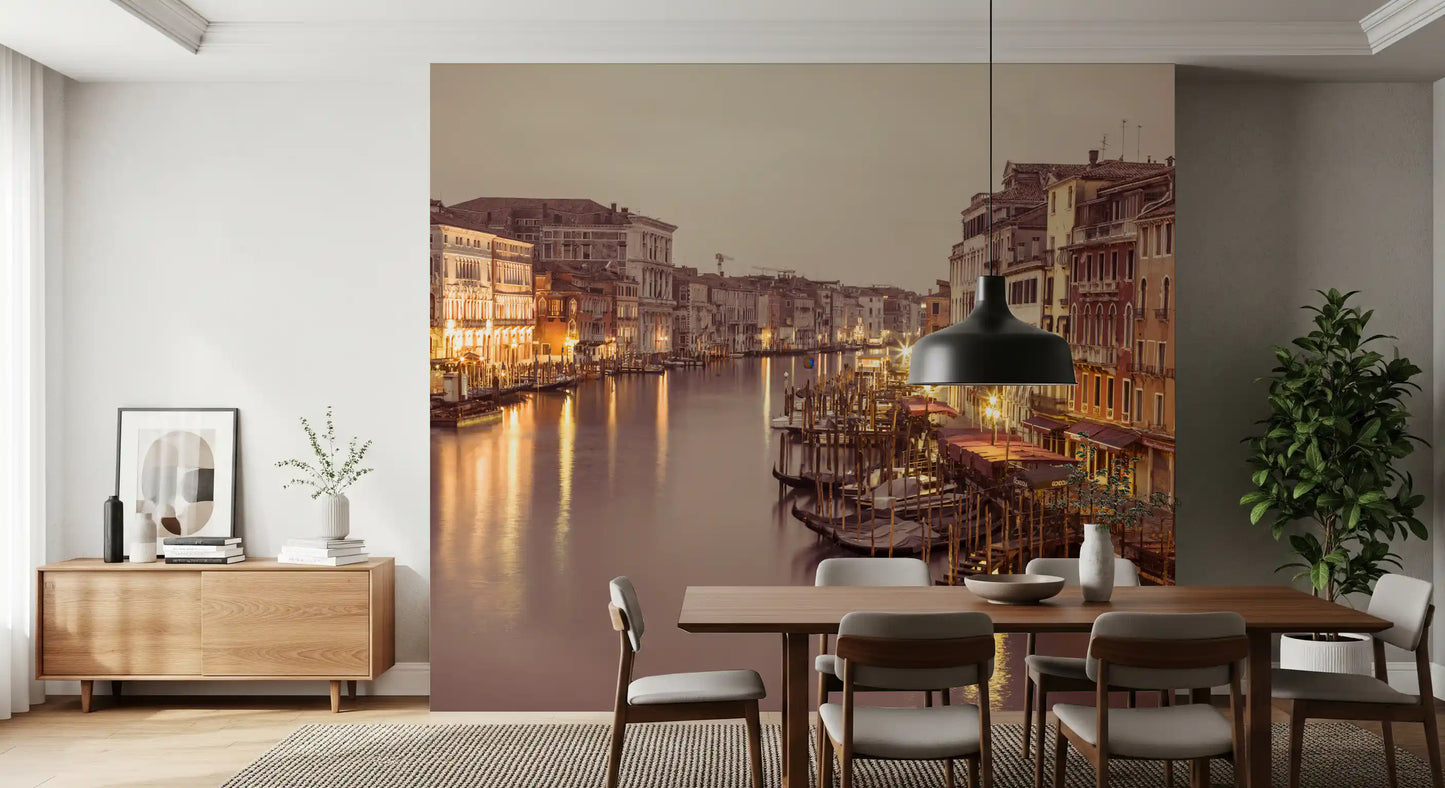 Venetian Grand Canal Glow Wall Mural