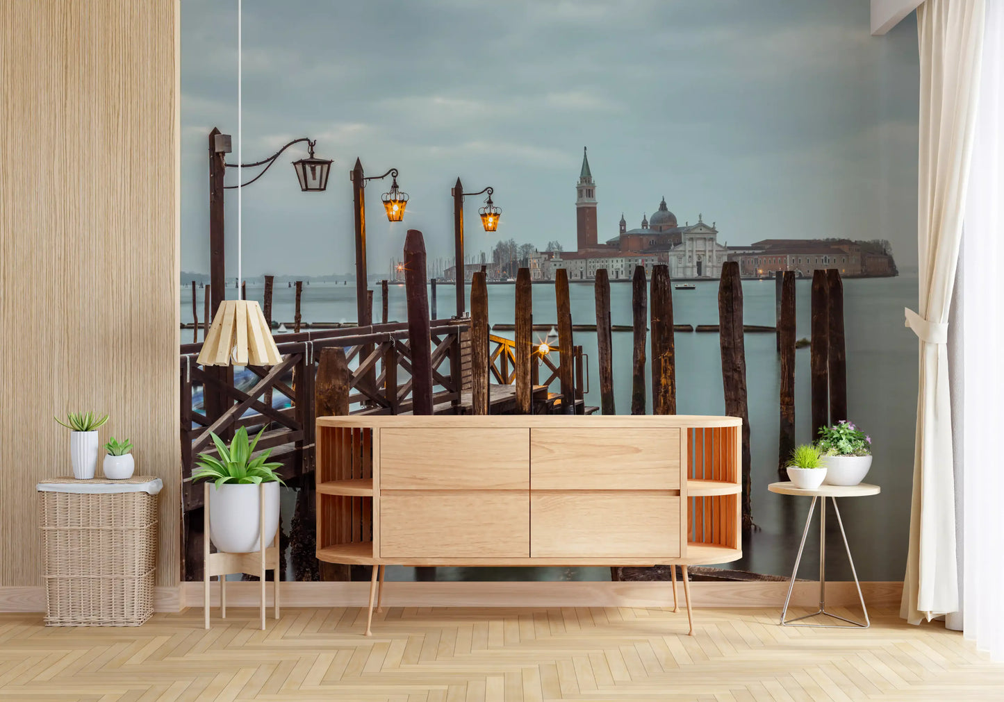 Venetian Twilight Pier Wall Mural