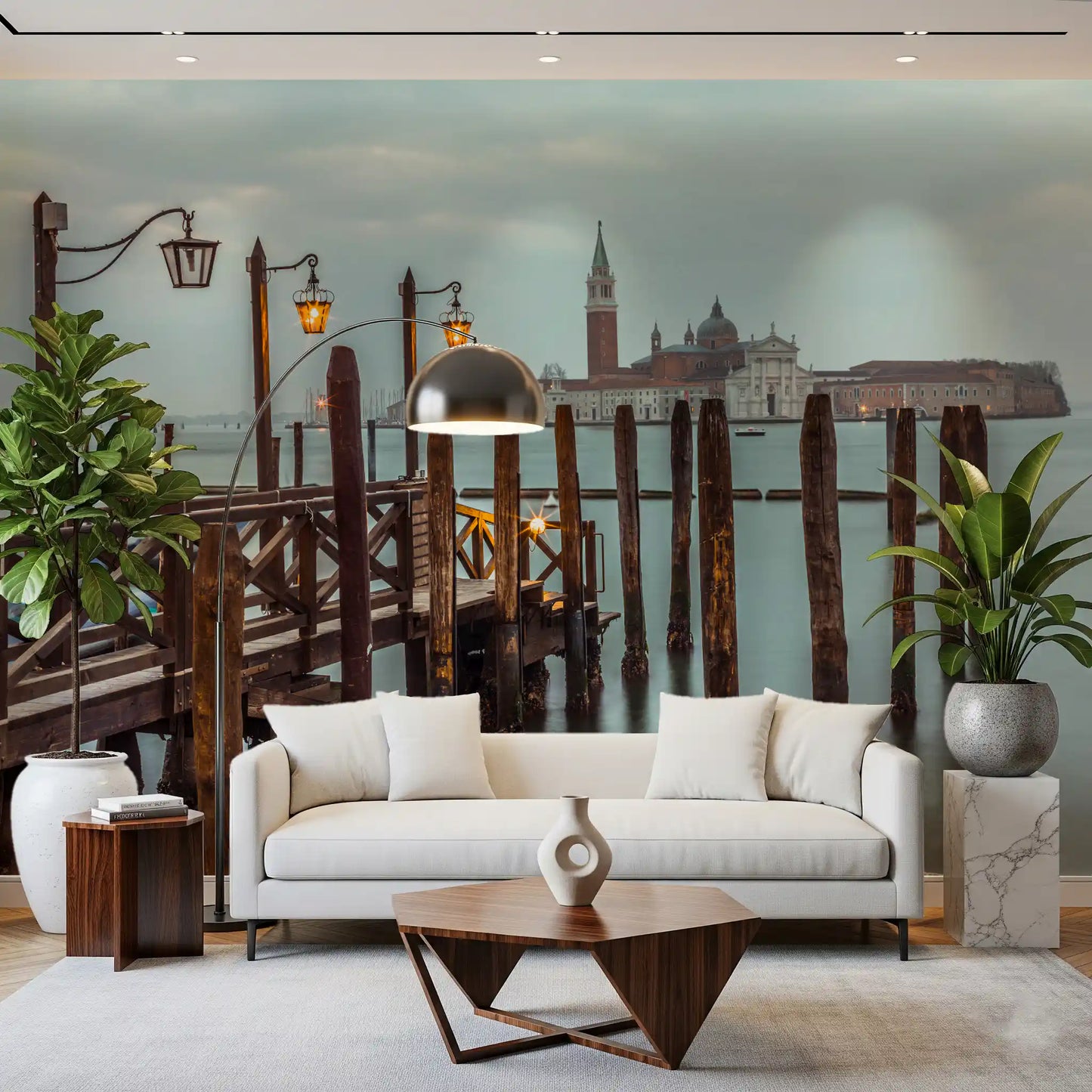 Venetian Twilight Pier Wall Mural