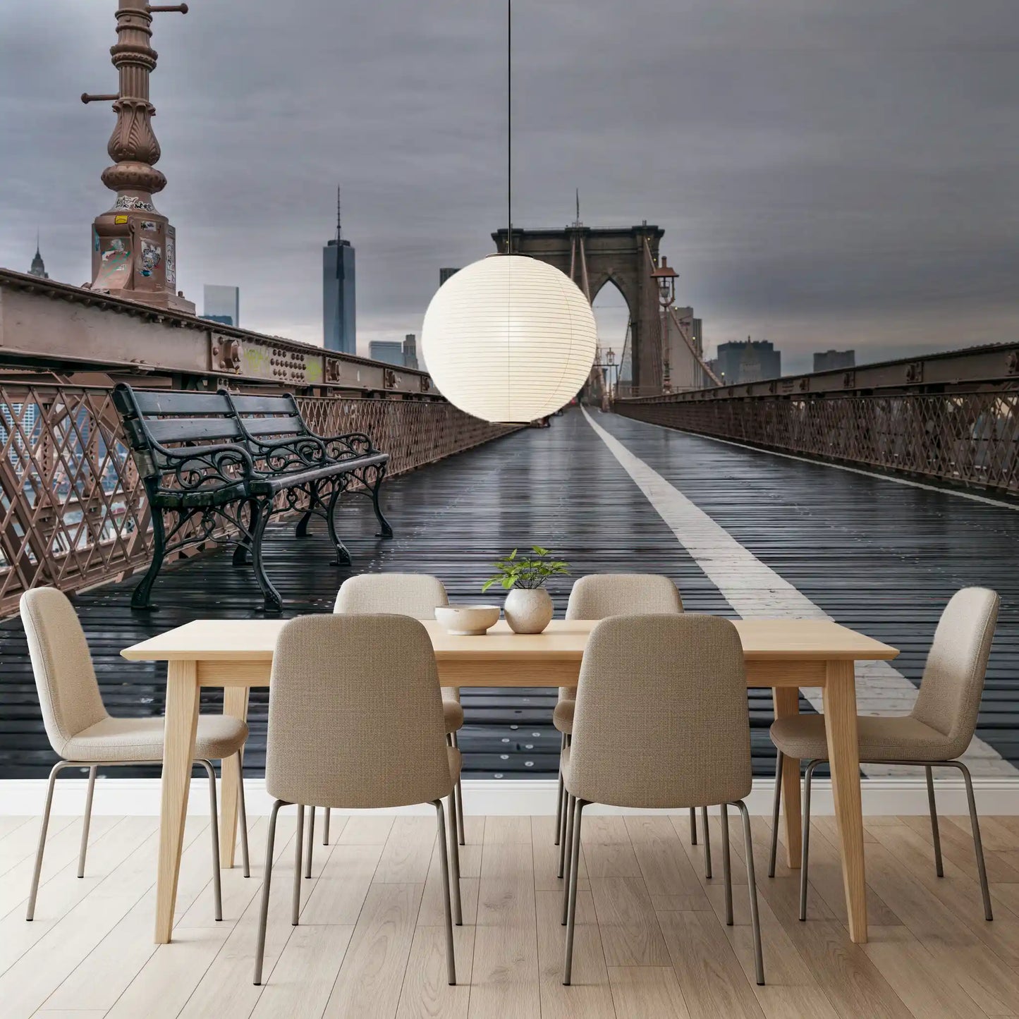Brooklyn Bridge Serenity Wall Mural
