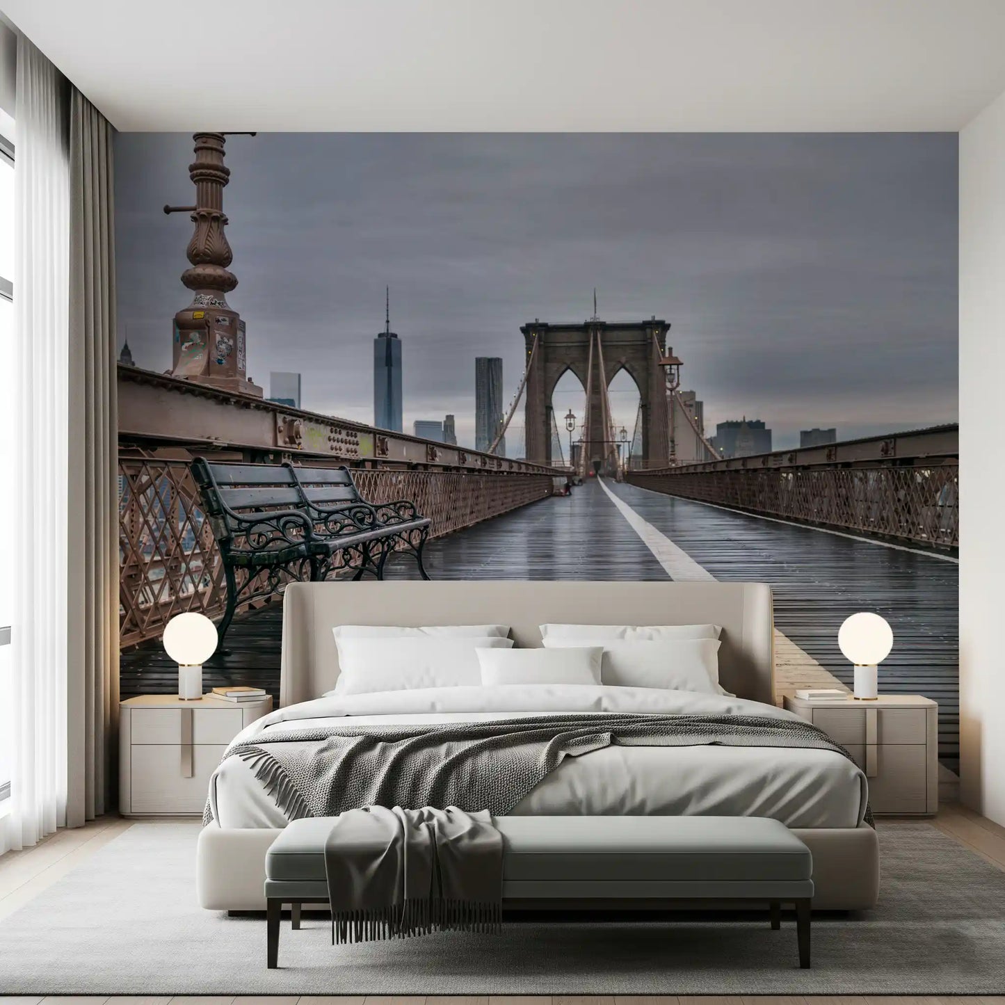 Brooklyn Bridge Serenity Wall Mural
