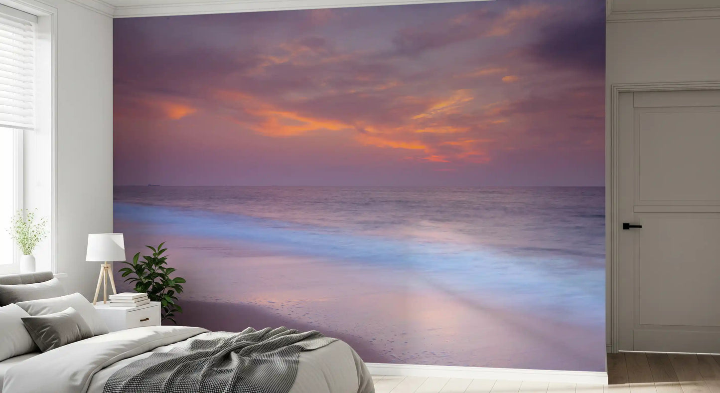 Orange and purple cloud formation in the Pastel Beach wall mural, GD9763