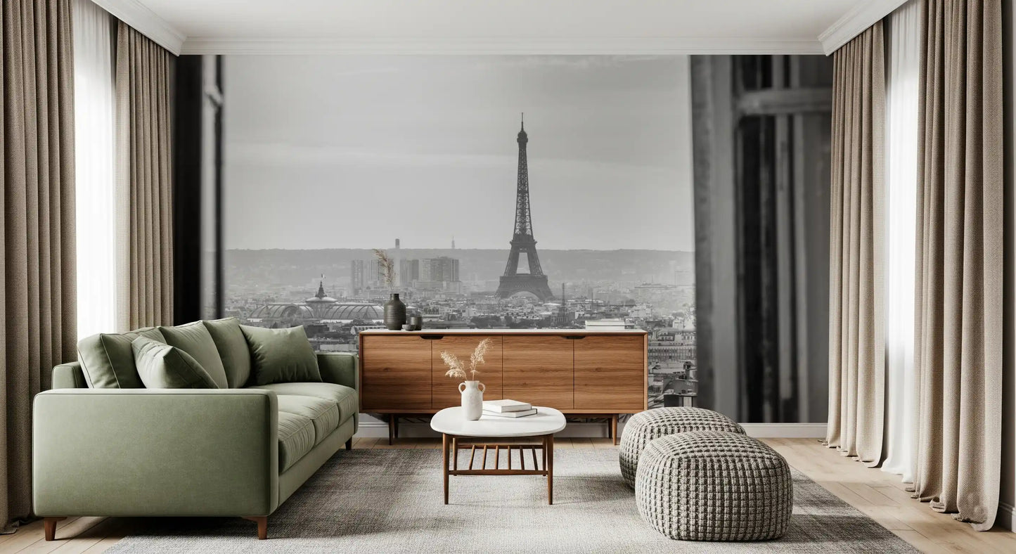 Parisian Window View Wall Mural