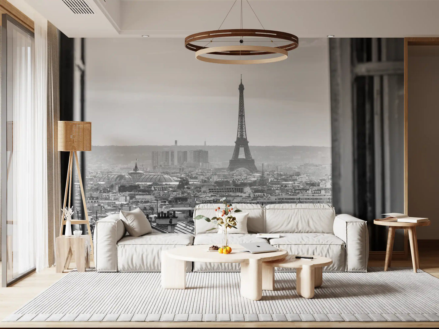 Parisian Window View Wall Mural