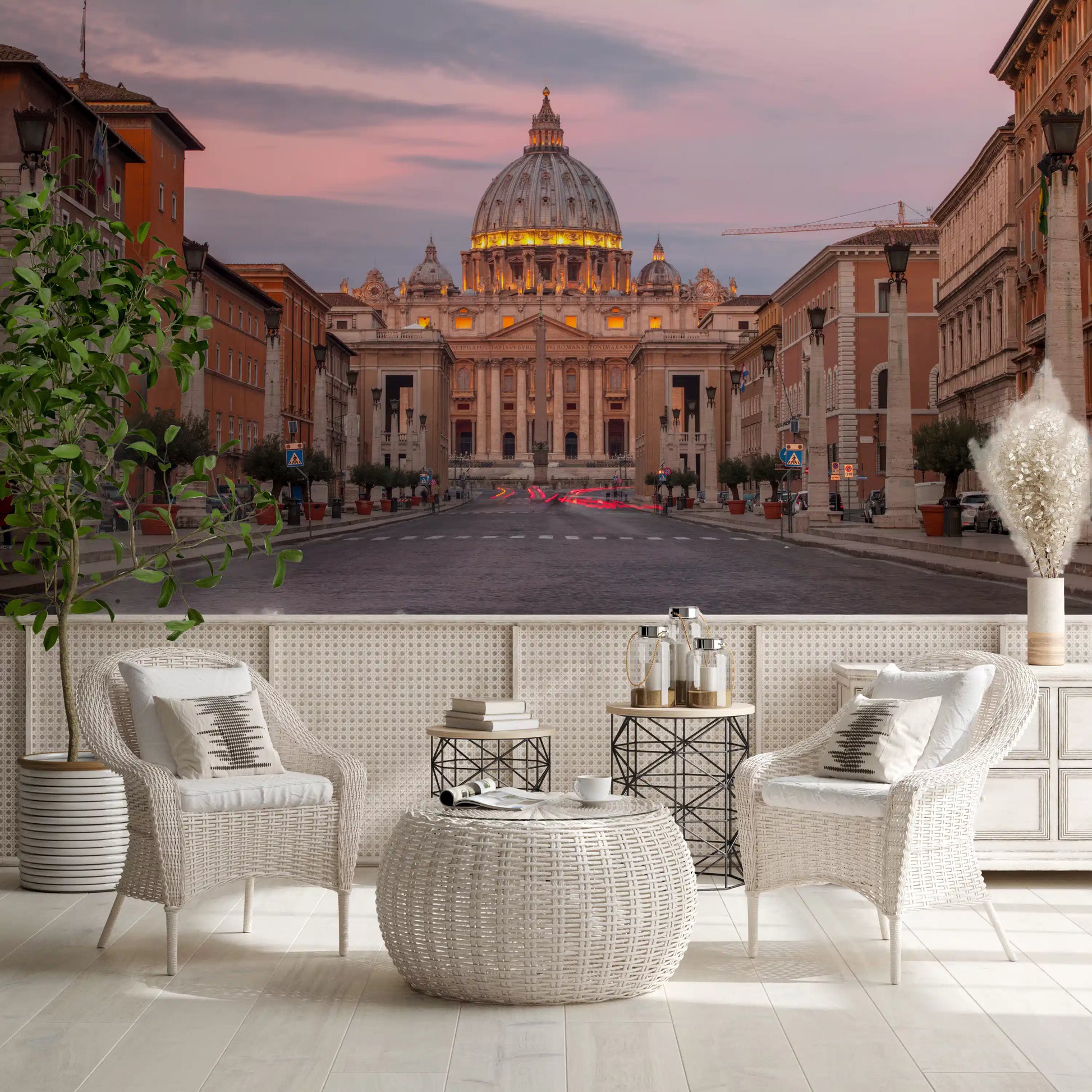 St. Peter's Basilica: Twilight Grandeur Wall Mural
