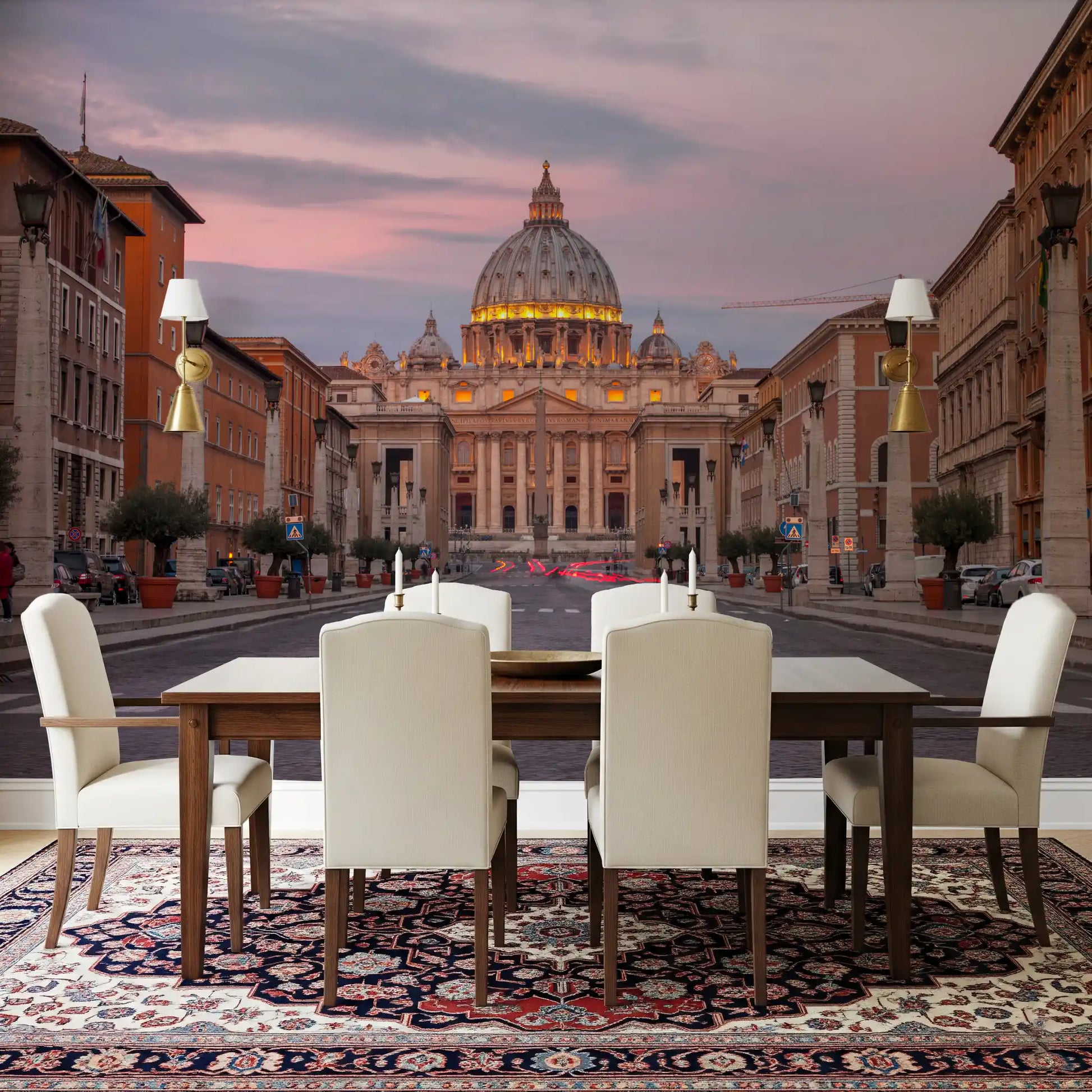 St. Peter's Basilica: Twilight Grandeur Wall Mural
