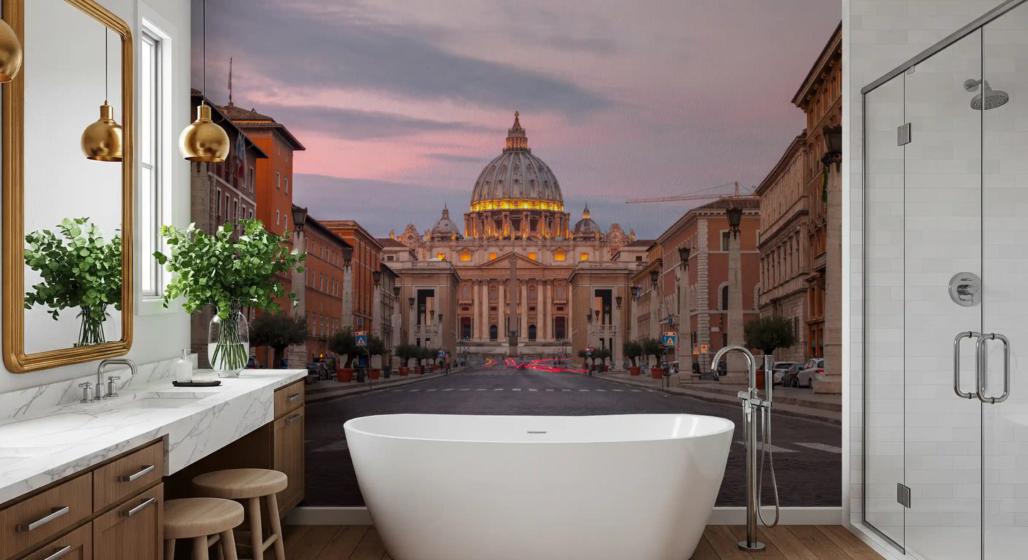 St. Peter's Basilica: Twilight Grandeur Wall Mural