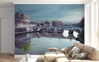 Roman Reflection: Castel Sant'Angelo's Grandeur Wall Mural