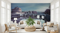 Roman Reflection: Castel Sant'Angelo's Grandeur Wall Mural