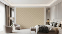 Cafe latte checks wallpaper pattern in layered neutral tone., GD9805