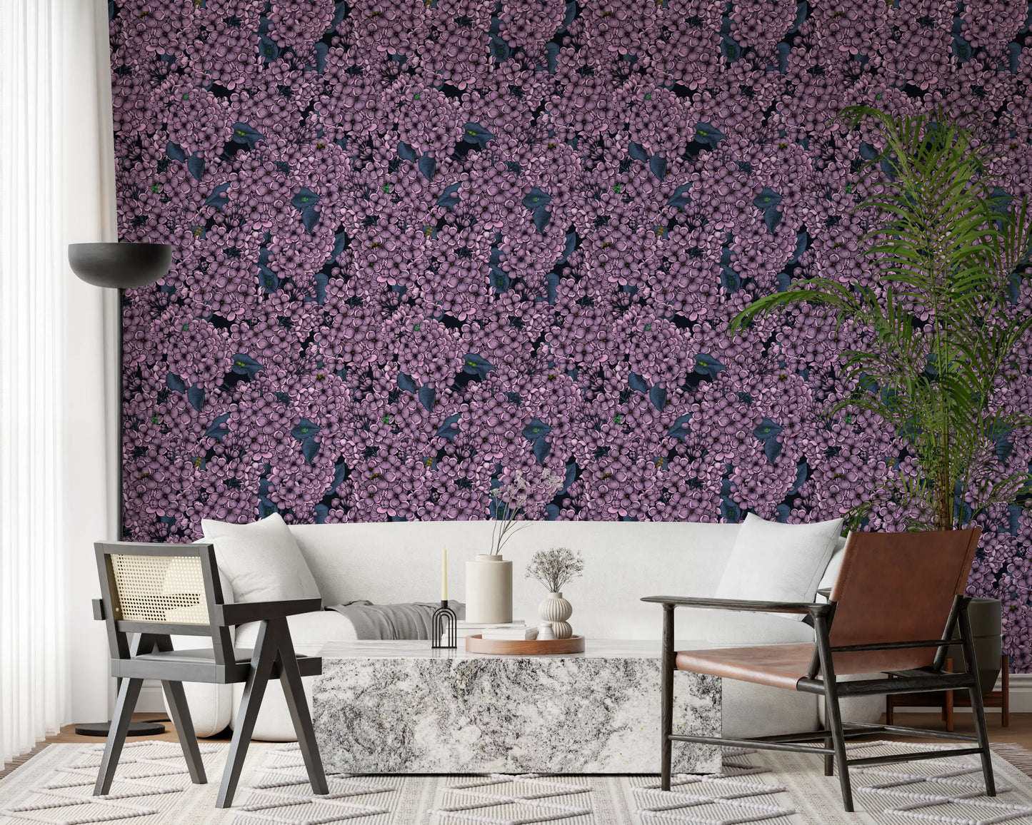 Violet Lilac garden Wallpaper⁠