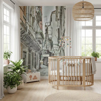 Venetian Alley Whisper Wall Mural for a textured nursery interior.