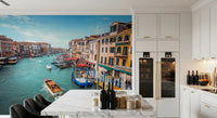 Historic canal architecture Grand Canal Splendor Wall Mural for dining space.