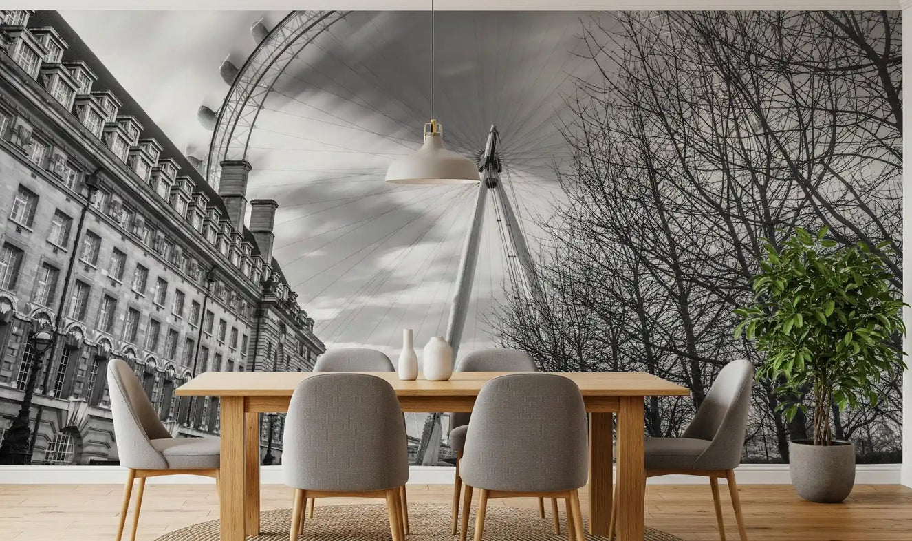 London Eye: Monochrome Majesty Wall Mural