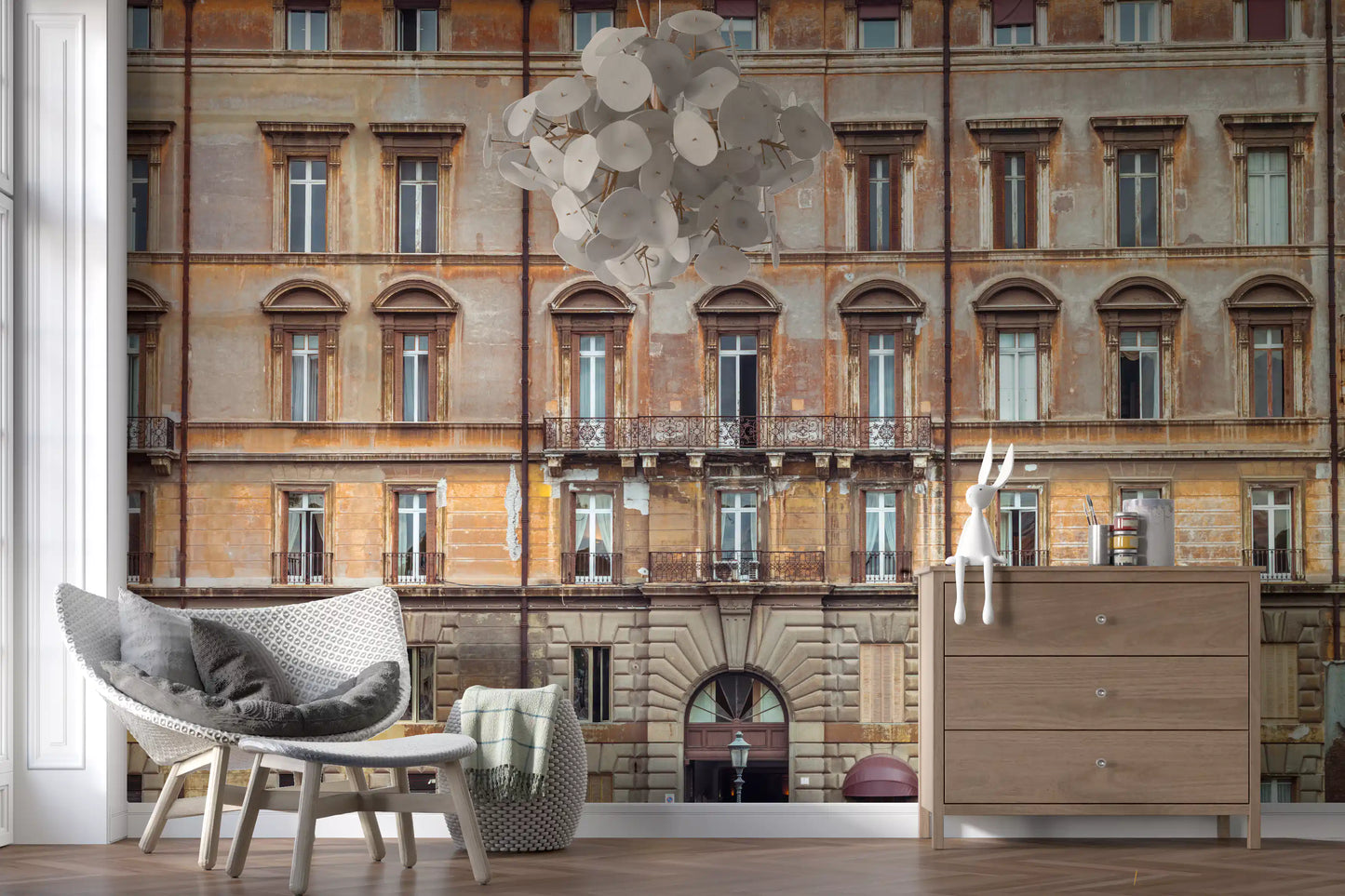 European Grandeur Facade Wall Mural