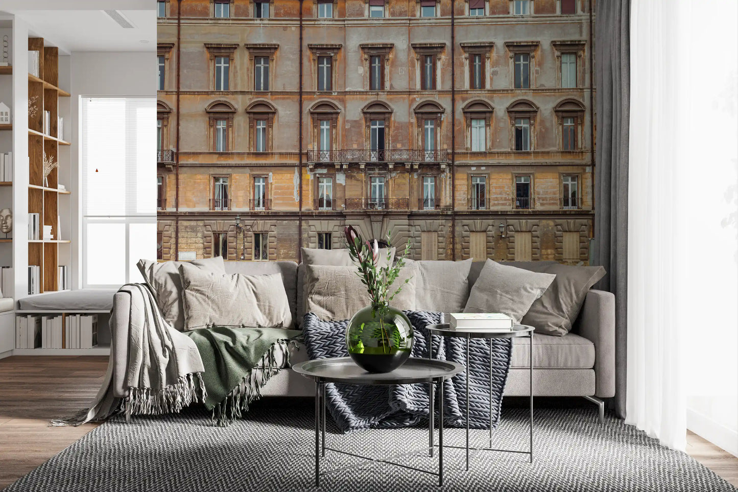 European Grandeur Facade Wall Mural