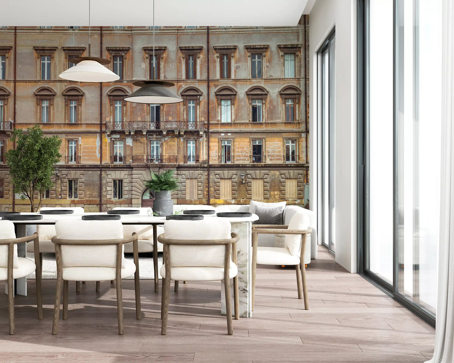 European Grandeur Facade Wall Mural