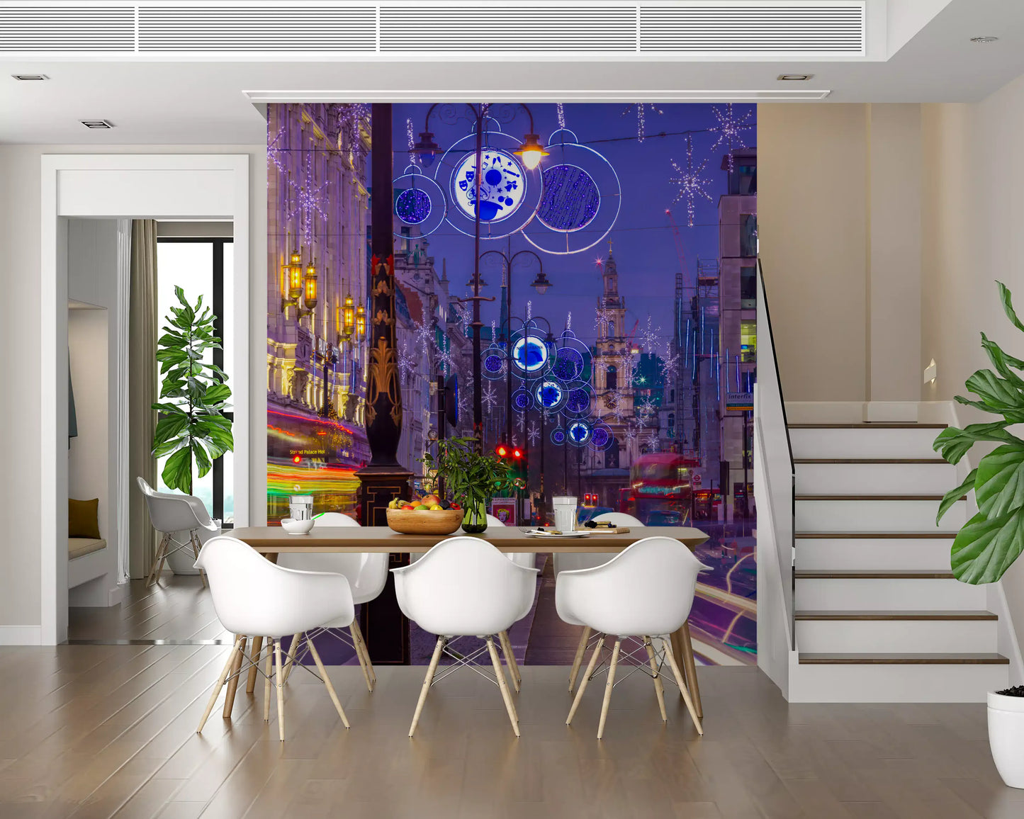 Metropolitan Magic: Night Lights & City Trails Wall Mural