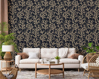 Painted Coraline Sand Dark Wallpaper displaying light brown coastal motifs.