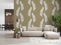 Vertical banana wallpaper motifs cascading smoothly down a flat surface., GD9916
