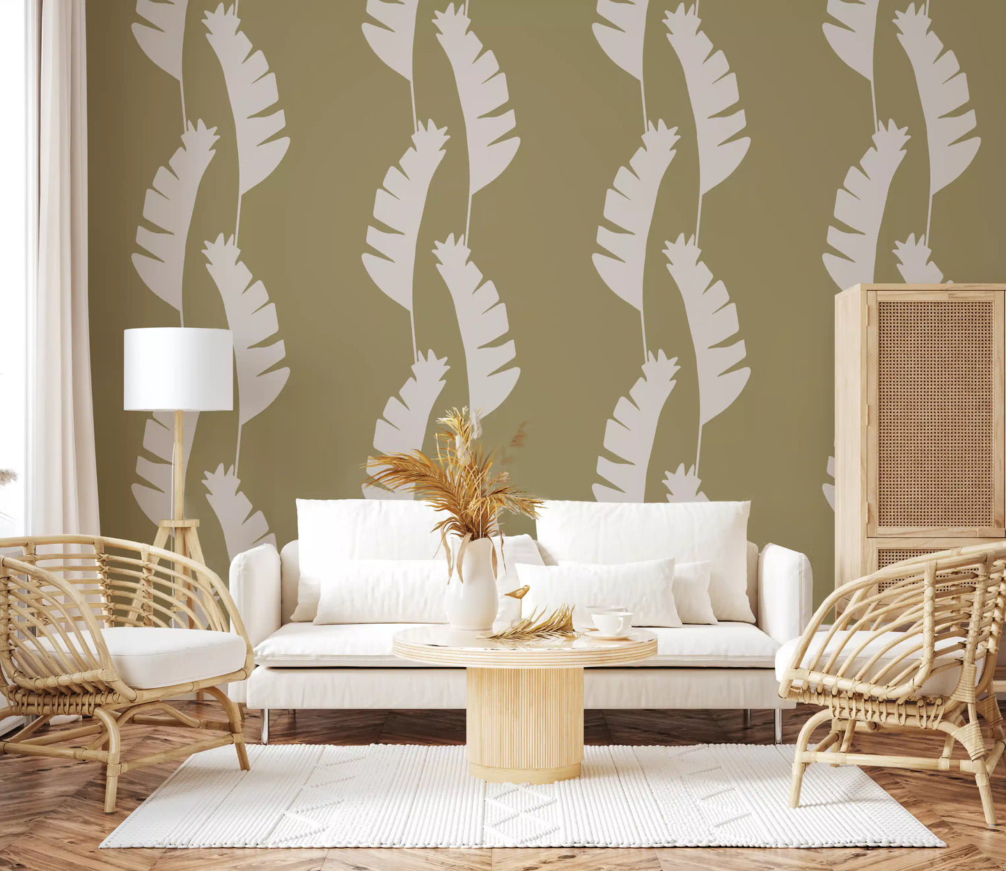Smooth surface on the subtle banana wallpaper texture., GD9916