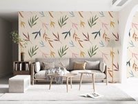 Subtle linen-look background textures on this tropical wallpaper layout., GD9926