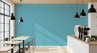 Subtle cyan grid lines across this blue linen texture modern wallpaper.