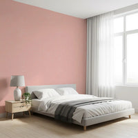 Install the blush linen wallpaper to create a quiet mood in a guest bedroom, GD9946