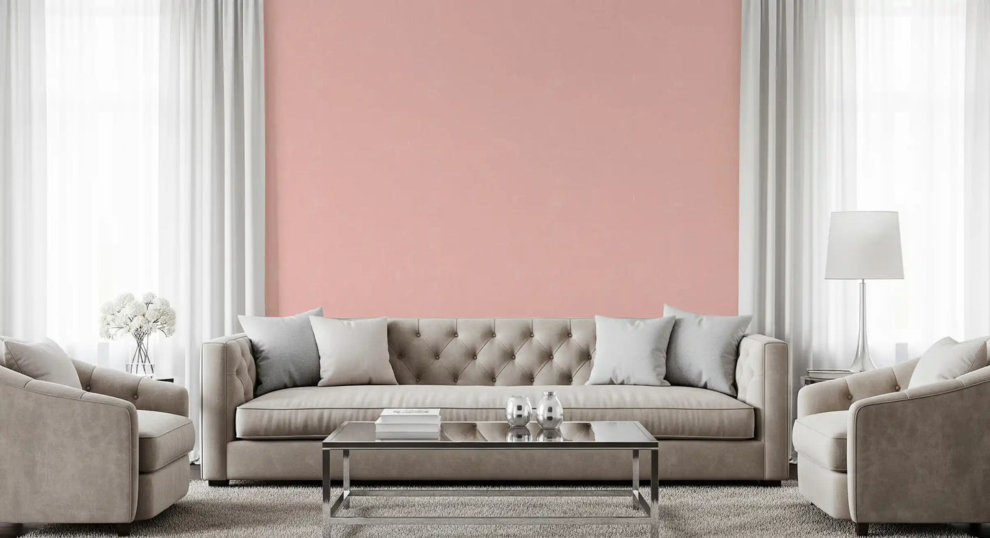 A close look at the soft pastel rose color of this linen texture wall mural., GD9946