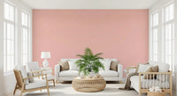 This pink texture wallpaper adds a subtle woven look to a spacious living room., GD9946