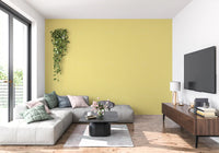 Woven fabric illusion captured in the yellow linen wallpaper material., GD9948