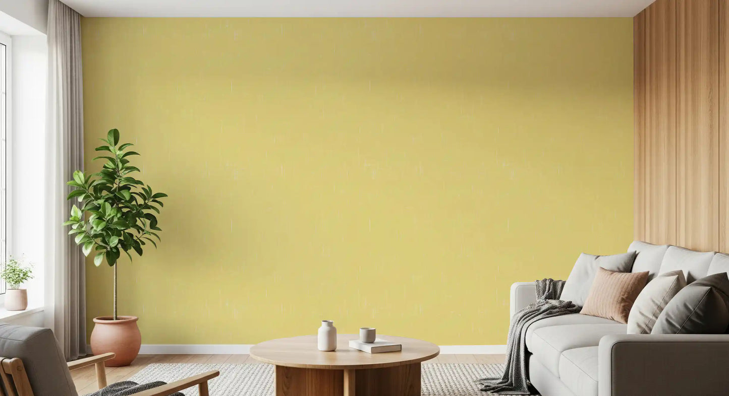 This butter yellow wallpaper presents a subtle and inviting tactile appearance., GD9948