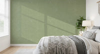 Delicate crosshatching defines this sage green linen texture wallpaper.