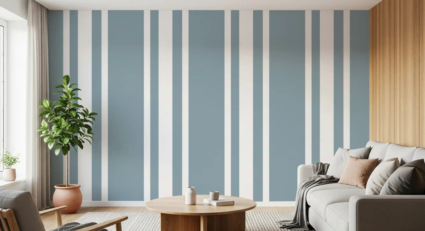 Classic stripe wallpaper pattern covering a cozy hallway wall, GD9956