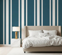 Nautical theme Blue Coastal Stripe Wallpaper for a serene bedroom., GD9957