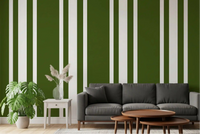 Accentuate a living room using this green stripe wallpaper., GD9961