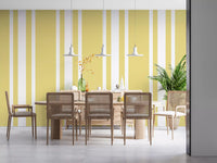 Rhythmic pattern of farmhouse ticking stripe wallpaper., GD9964