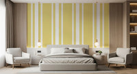 Ticking stripe farmhouse wallpaper with varying widths., GD9964