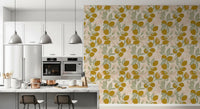 Golden ochre citrus fruits stand out brilliantly across the Lemon wallpaper., GD9967