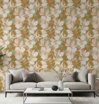 Living room walls look botanical with this lemon wallpaper., GD9969
