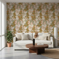 Delicate stippling on fruit motifs within this citrus wallpaper., GD9969