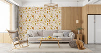 Smooth finish of a Sage Terrazzo themed wallpaper., GD9971