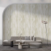 Organic line pattern wallpaper in ivory with subtle texture and depth variations.