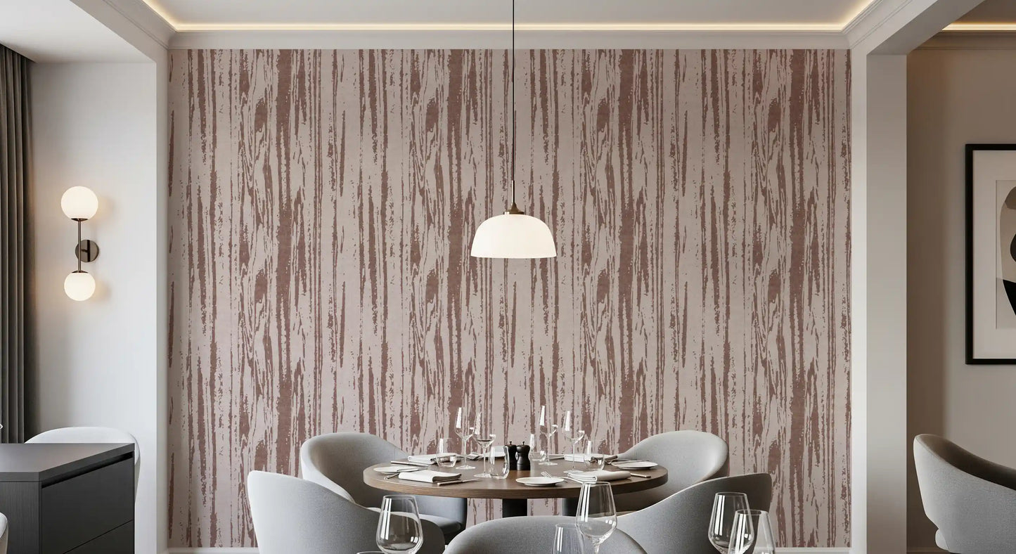 Wood grain texture wallpaper showing organic striped pattern repeats