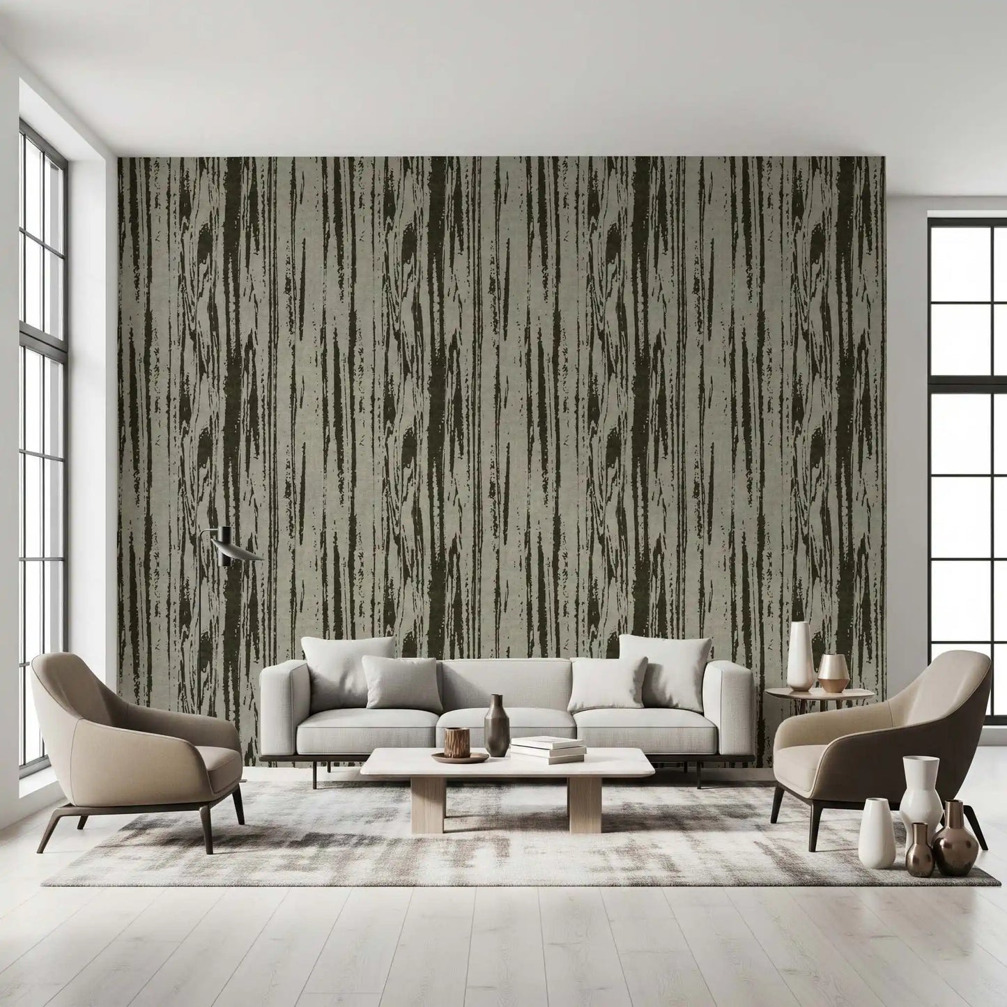 Weathered wood texture wallpaper with sophisticated shadow.