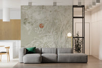 Asian-inspired wall mural displayed in a living room., GD10015