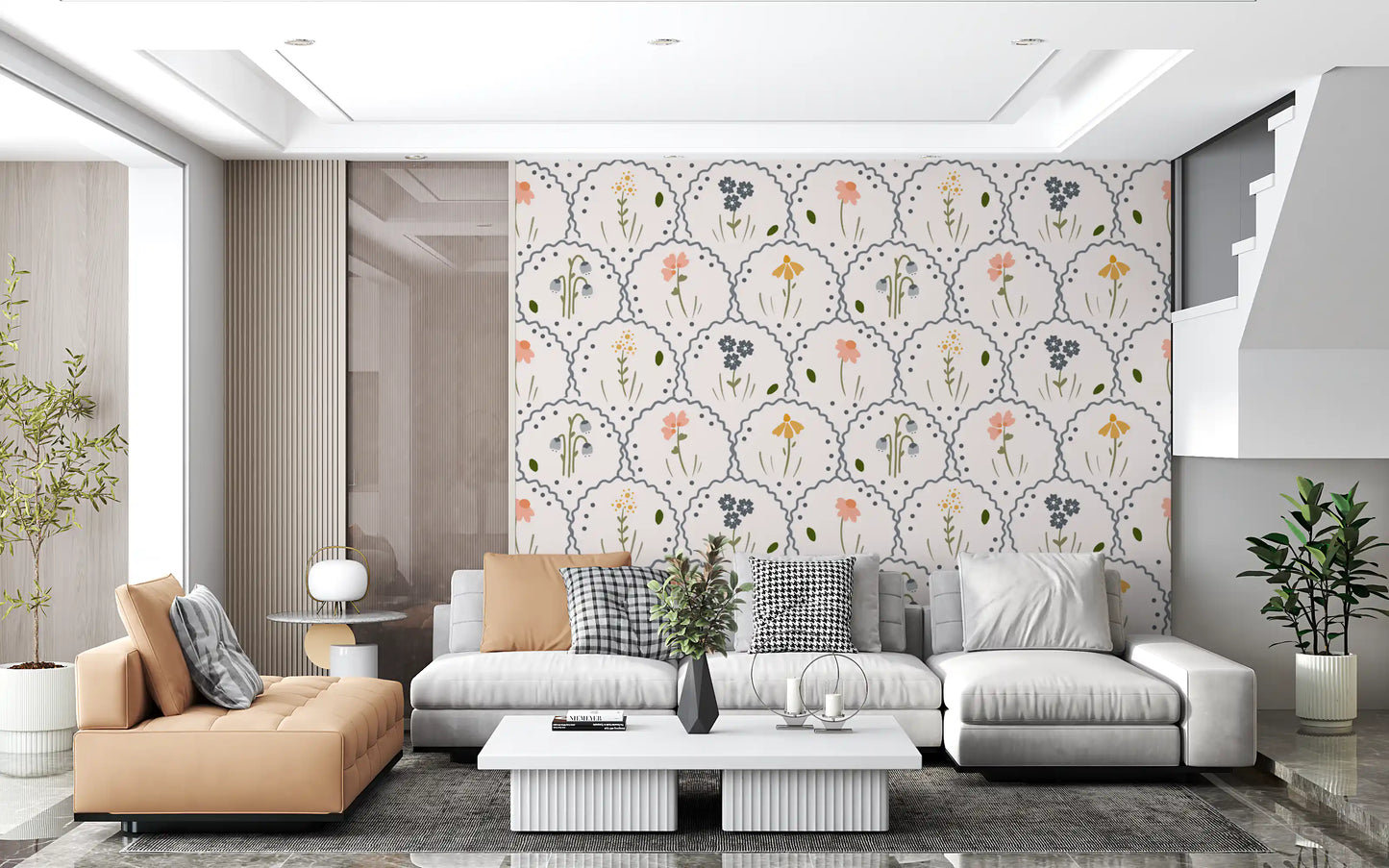 Victorian WIldflowers Wallpaper⁠